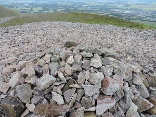 The Stone Cairn at the highest point on our walk